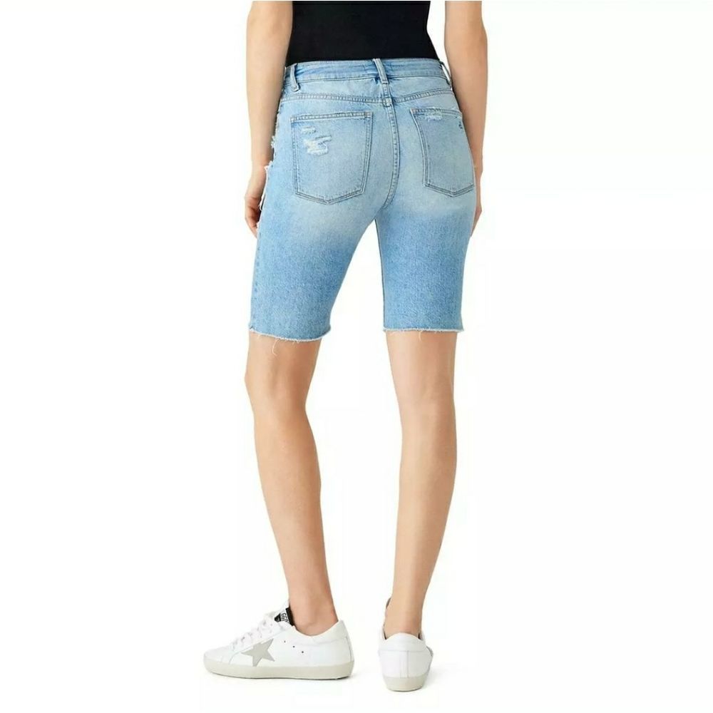NWT DL1961 GABRIEL distressed destroyed denim bermuda shorts 28 5 6 - Picture 4 of 6